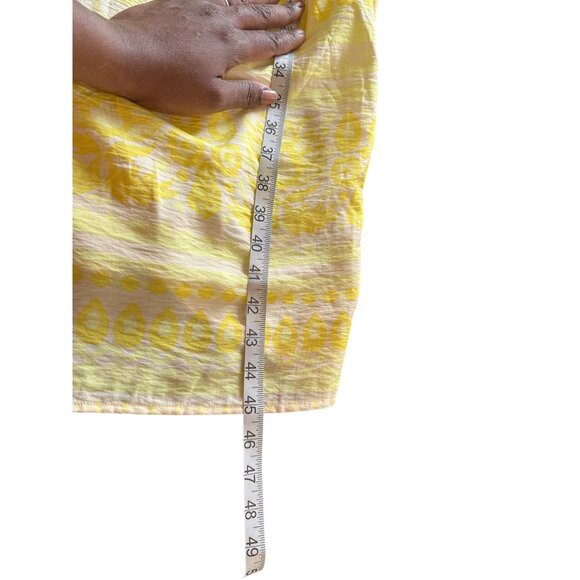 Future Collective Babydoll Yellow Maxi Dress Adjustable Straps & Ruffle Details - Picture 11 of 12